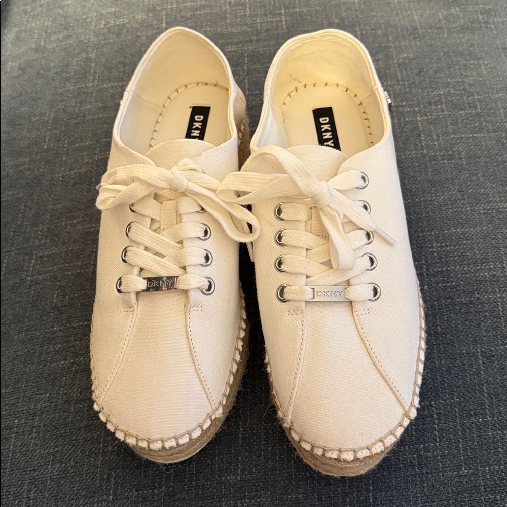 DKNY white shoes